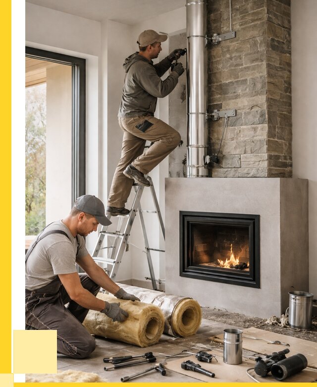 Монтаж дымоходов для каминов в Клинцах от 15594 р. ЭриданКлы