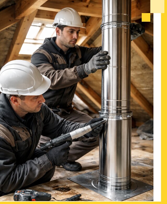 Монтаж дымоходов для каминов в Клинцах с гарантией качества
