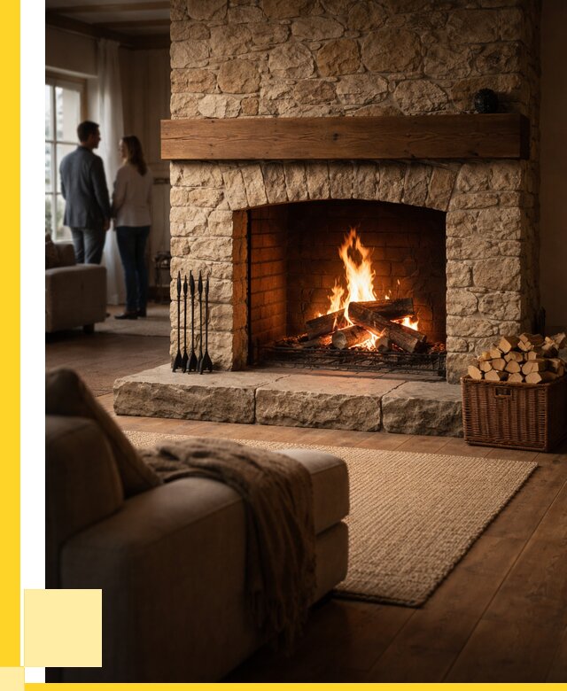 Открытые камины под ключ в Клинцах от 155940 р. ЭриданКлы