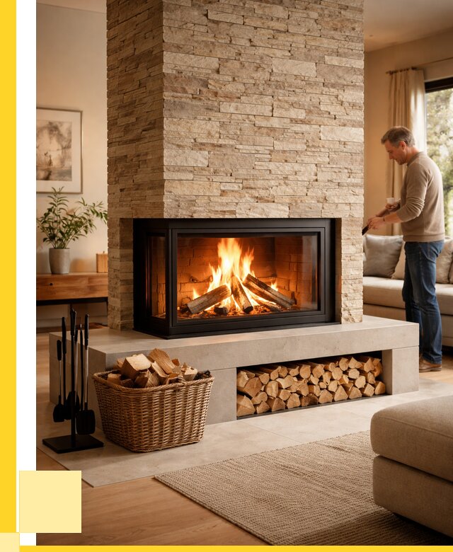 Дровяной камин под ключ в Клинцах от 207920 р. | ЭриданКлы