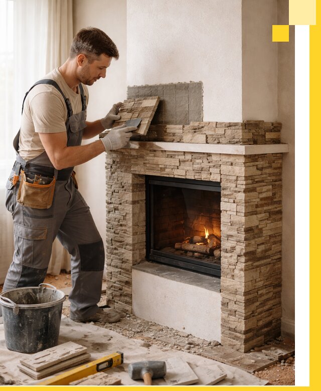 Изготовление и монтаж каминов для дома под ключ в Клинцах