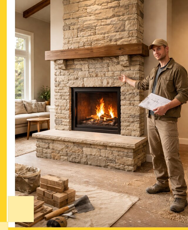 Камины под ключ в Клинцах от 187128 р. | ЭриданКлы — установка