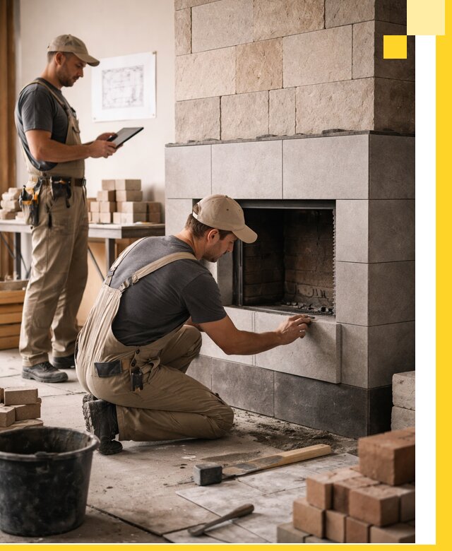 Индивидуальные проекты каминов и каминных систем в Клинцах