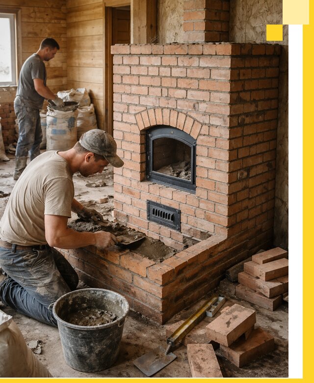 Профессиональное строительство печей в Клинцах под ключ