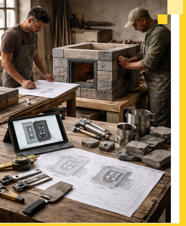 Разработка проектов печей с согласованием и монтажом в Клинцах