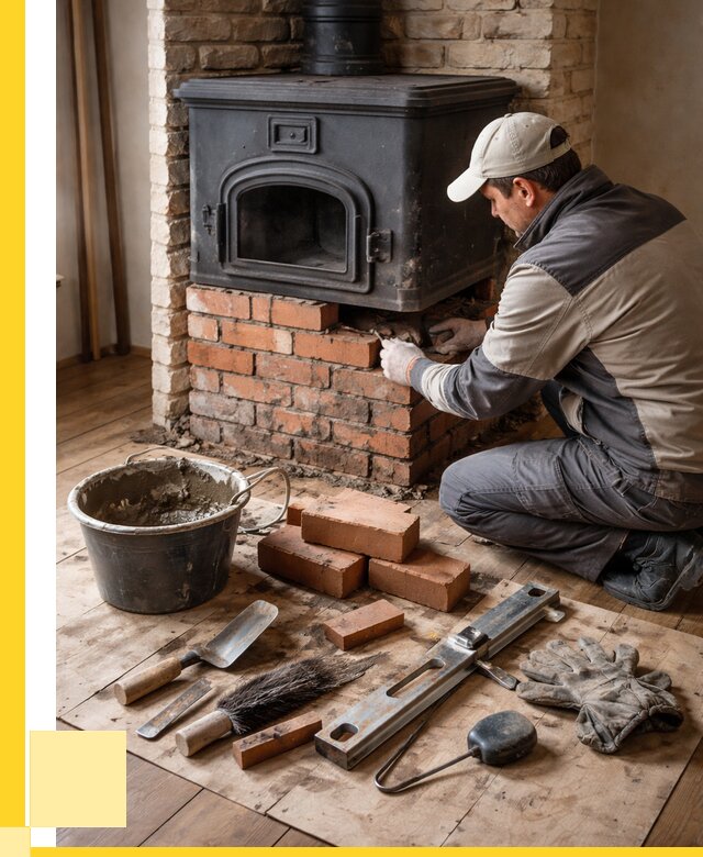 Ремонт печей в Клинцах от 12475 р., услуги печника ЭриданКлы