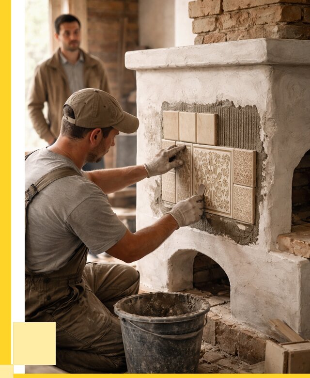 Отделка печей и банных печей в Клинцах от 36386 р. | ЭриданКлы