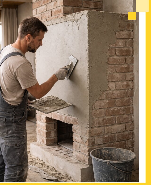 Отделка печей и облицовка каминов в Клинцах под ключ