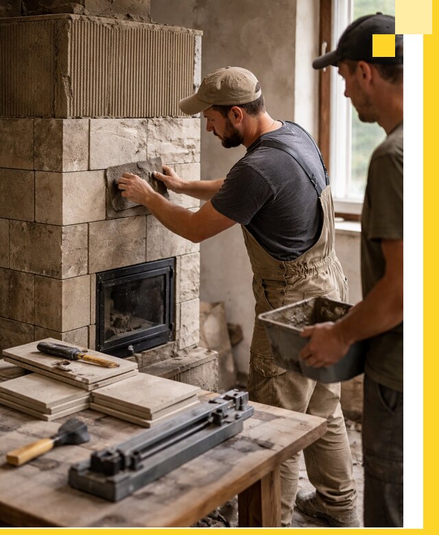 Профессиональная облицовка печей в Клинцах: керамика и камень