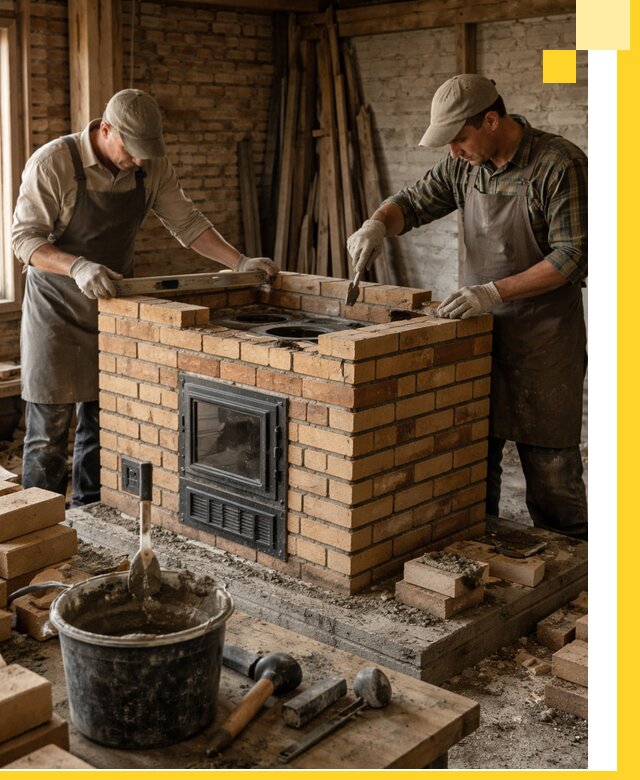 Изготовление и установка варочных печей под ключ в Клинцах