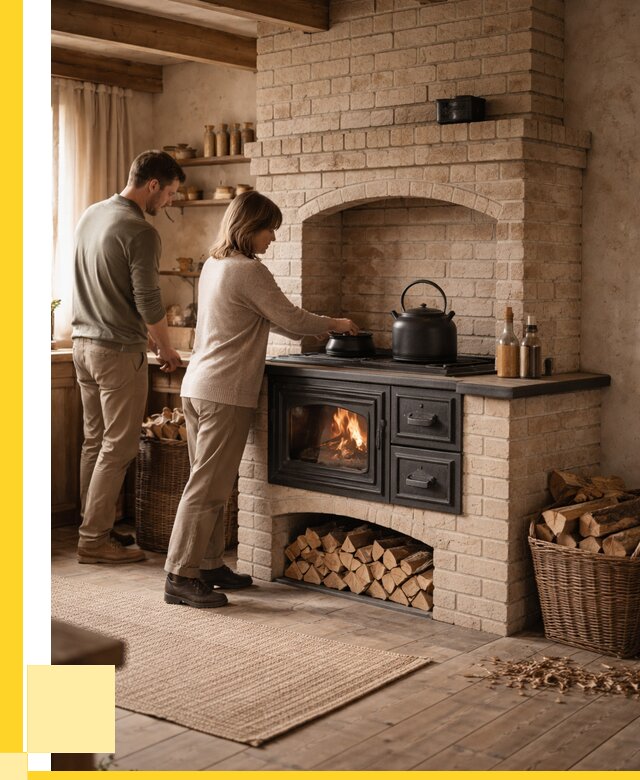 Печи с плитой в Клинцах от 46782 р. | ЭриданКлы — кирпичная печь