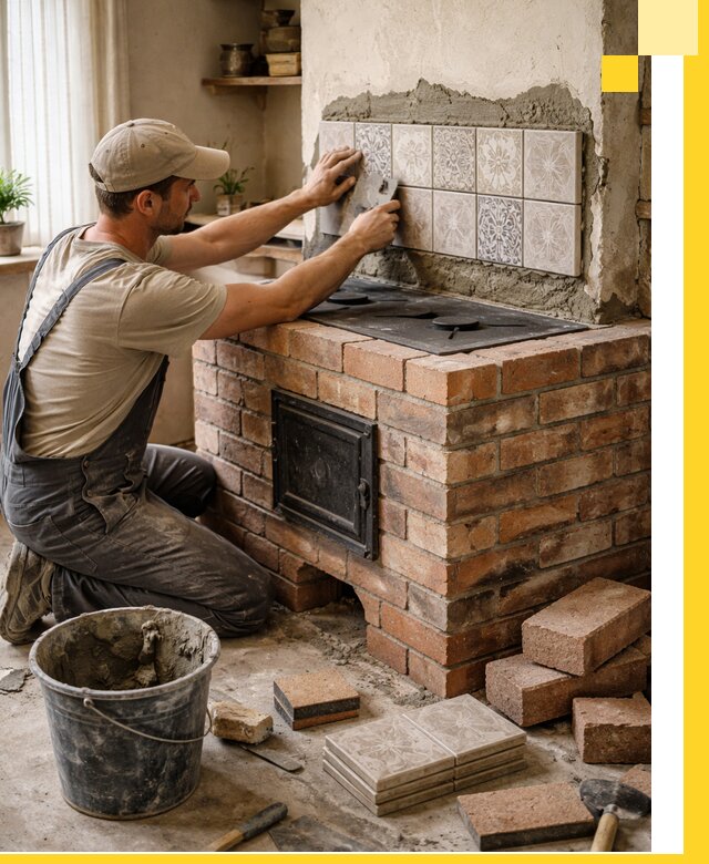 Печи с плитой на заказ монтаж гарантия и сервис в Клинцах