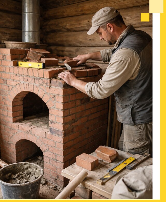 Изготовление и установка русских печей в Клинцах под ключ