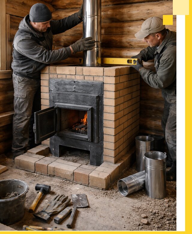 Проектирование, изготовление и установка банных печей в Клинцах