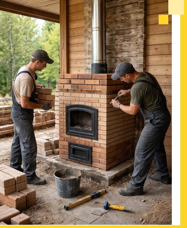 Производство и установка дачных печей под ключ в Клинцах