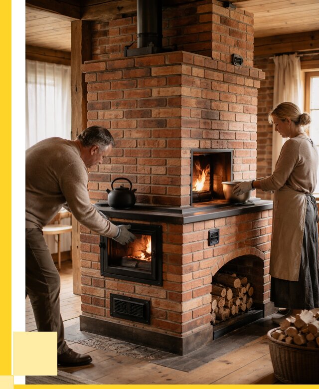 Печи для загородного дома под ключ в Клинцах от 83168 р. | ЭриданКлы