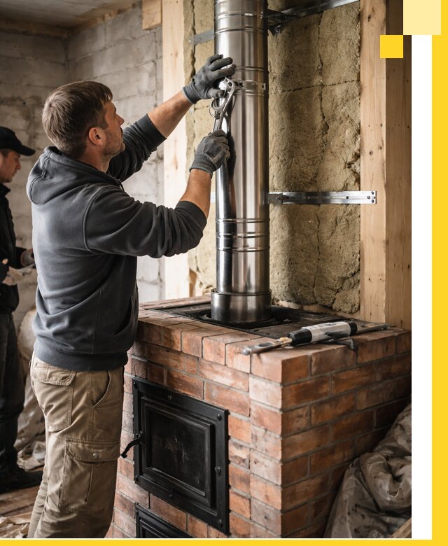 Изготовление и монтаж печей и дымоходов под ключ в Клинцах