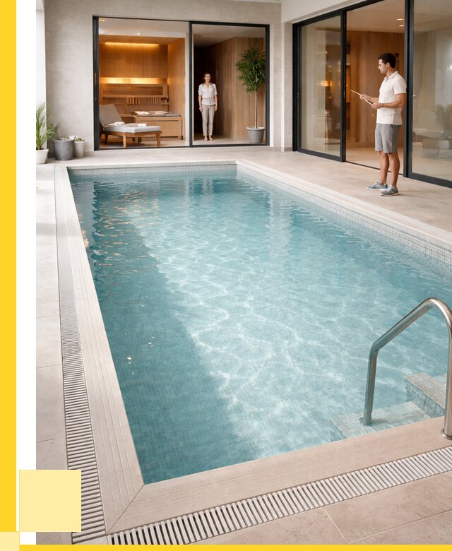 Отделка бассейна пленкой ПВХ в Клинцах от 3639 р. - ЭриданКлы