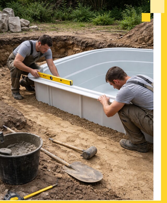 Производство и установка пластиковых бассейнов в Клинцах под ключ