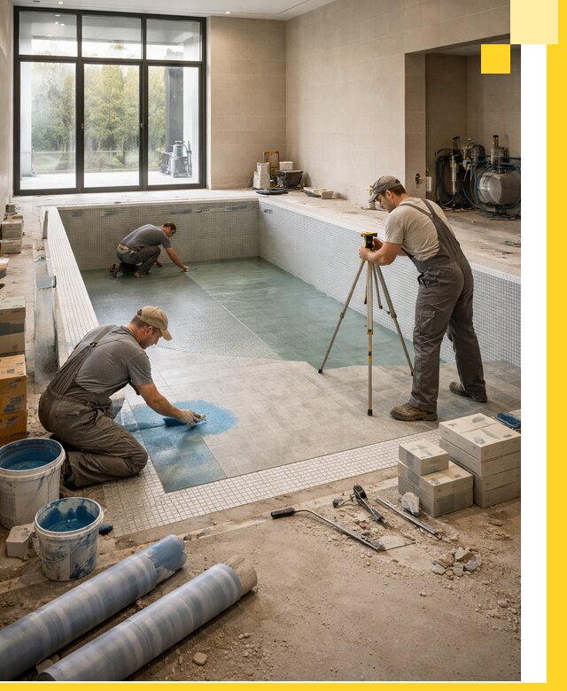 Проект и строительство закрытых бассейнов в Клинцах под ключ