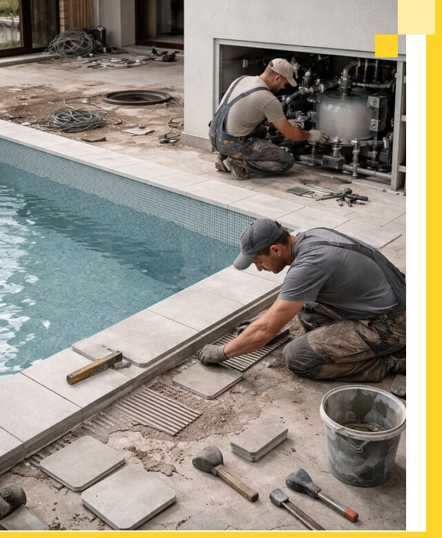 Строительство и монтаж бассейнов в коттедже в Клинцах