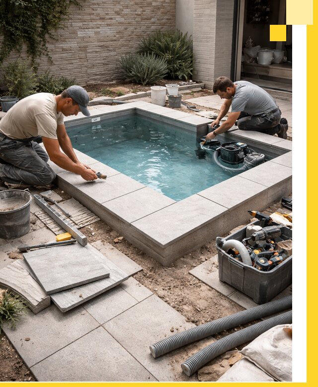 Мини бассейны под ключ в Клинцах, дизайн и установка