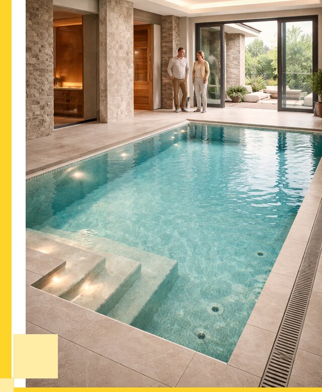 Бассейн во дворе в Клинцах: проект, отделка от 1247520 р. | ЭриданКлы