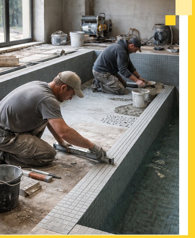 Строительство бассейна в частном доме в Клинцах под ключ