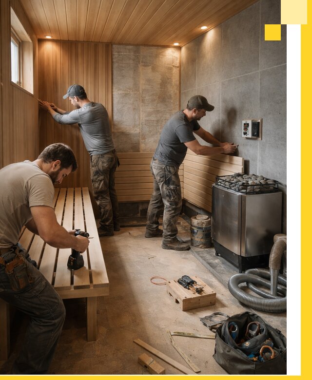 Сауны под ключ в Клинцах, проектирование, строительство, отделка