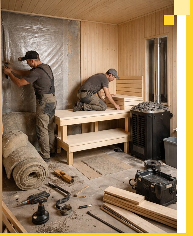 Проекты саун под ключ в Клинцах дизайн и строительство