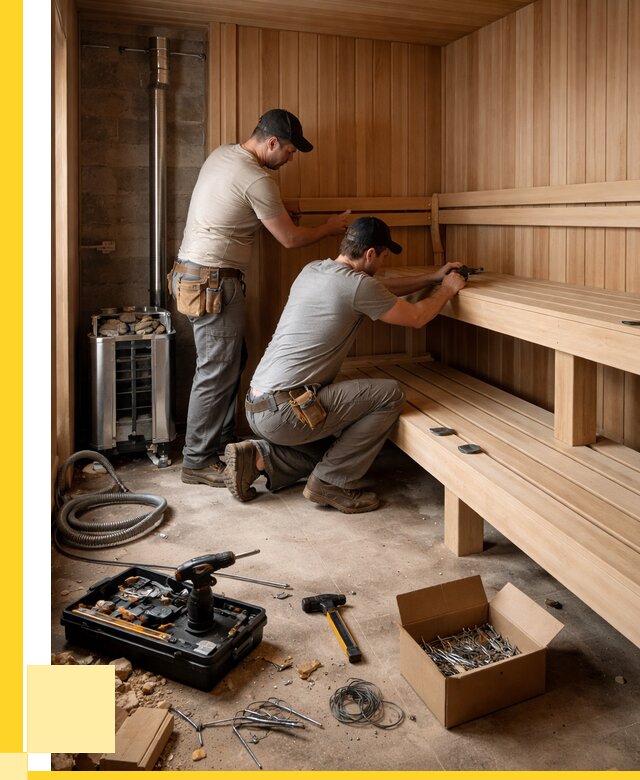 Монтаж саун под ключ в Клинцах от 124752 р. | ЭриданКлы