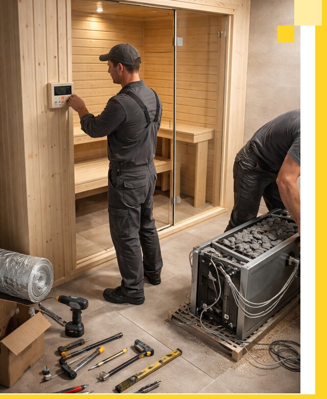 Поставка, установка и монтаж электрических саун в Клинцах