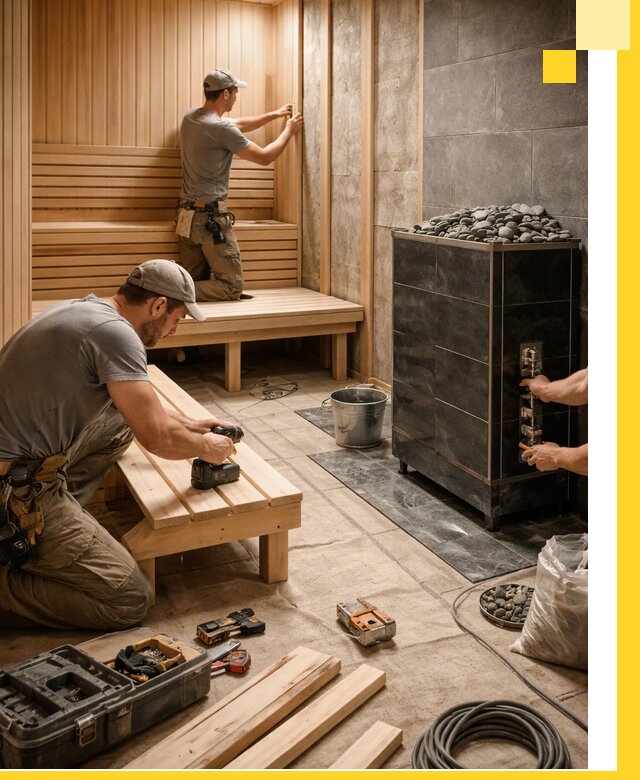 Дизайн и строительство интерьерных саун под ключ в Клинцах