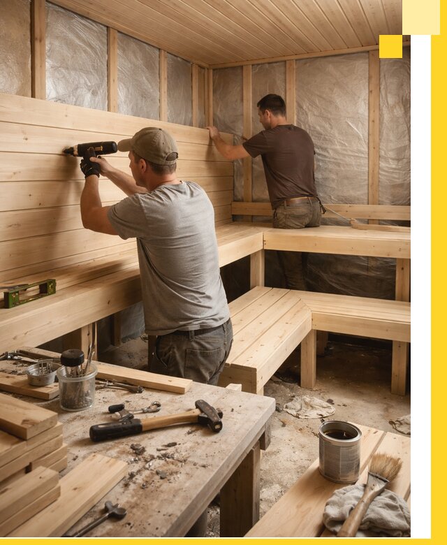 Профессиональная отделка бань и саун под ключ в Клинцах