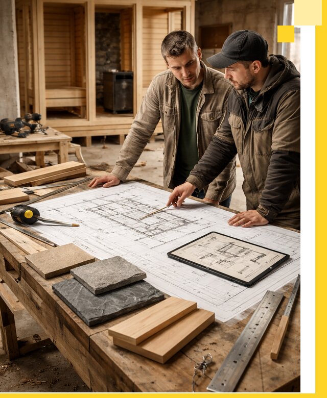 Проекты бань под ключ и планы строительства в Клинцах