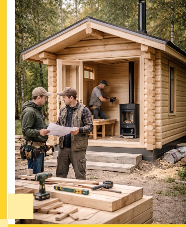 Монтаж бань под ключ в Клинцах — от 207920 р. | ЭриданКлы