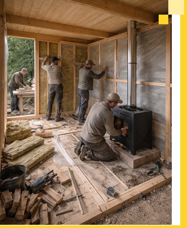 Профессиональный монтаж бань под ключ в Клинцах для дома