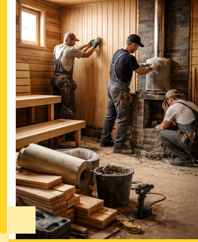 Ремонт бань под ключ в Клинцах от 46782 р. | ЭриданКлы