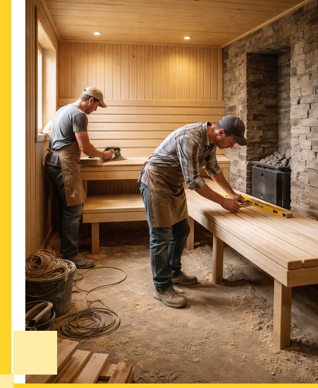 Отделка бани в Клинцах: внутренняя отделка от 3119 р. | ЭриданКлы