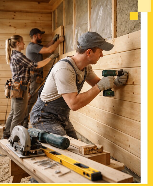 Обшивка бань под ключ в Клинцах: отделка стен и потолков