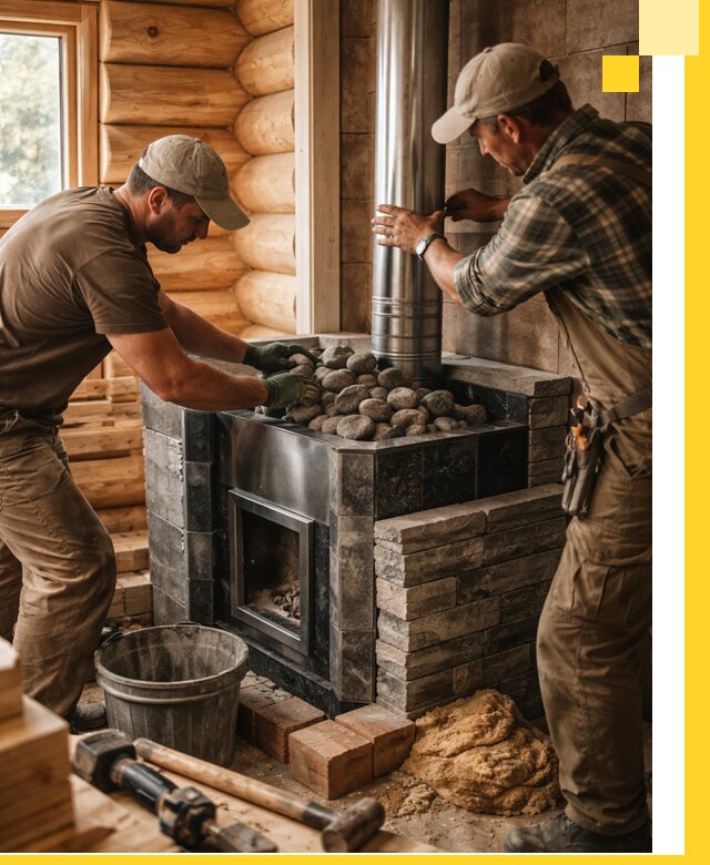 Строительство и отделка русских бань под ключ в Клинцах