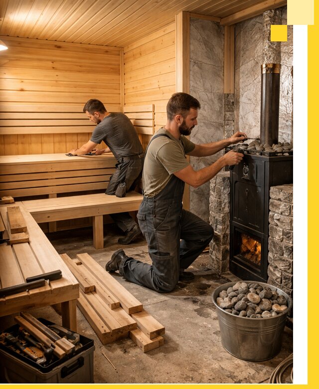 Дизайн и строительство интерьеров бань под ключ в Клинцах