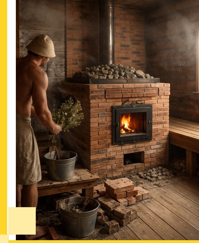 Кирпичные банные печи в Клинцах от 93564 р. | ЭриданКлы