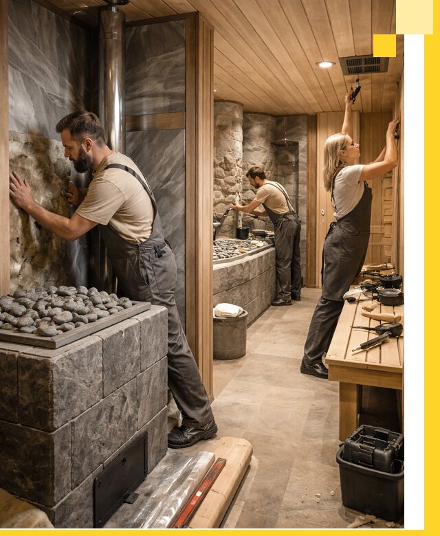 Строительство бань и SPA процедур в Клинцах под ключ и отделкой