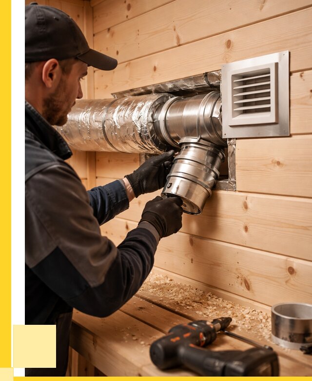 Монтаж вентиляции бани в Клинцах от 12475 р. | ЭриданКлы