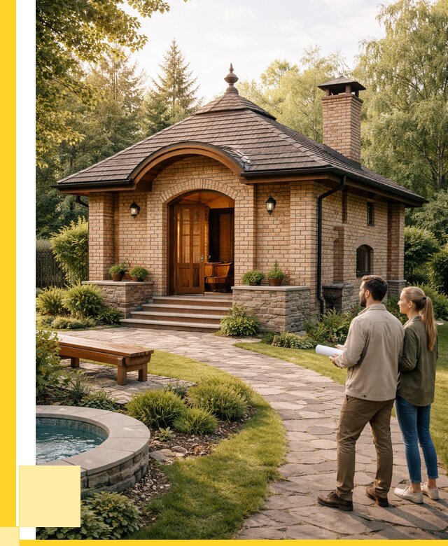 Проект кирпичной бани в Клинцах от 31188 р. | ЭриданКлы