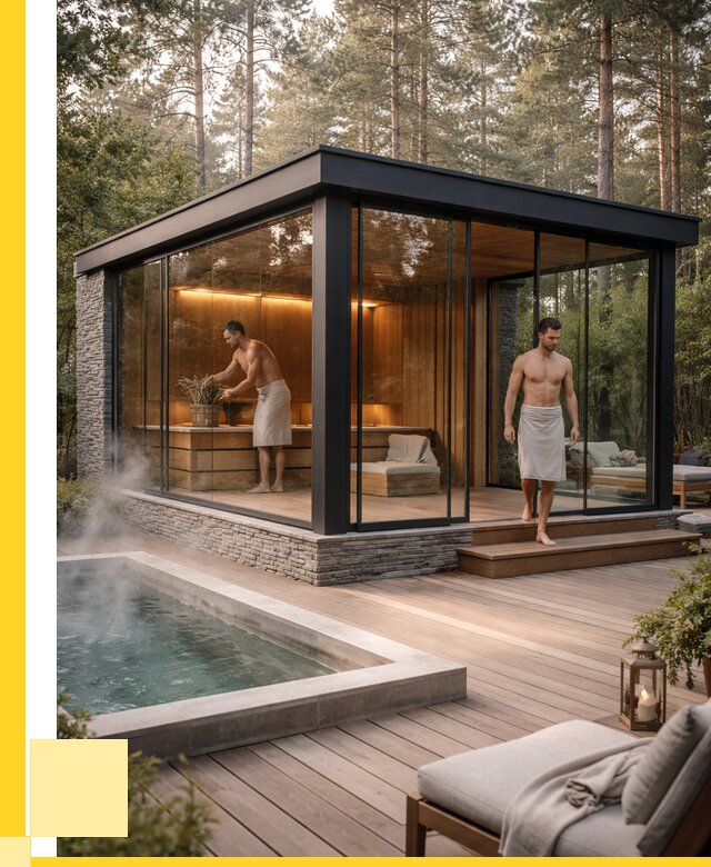 Стеклянные бани и двери в Клинцах от 467820 р. | ЭриданКлы