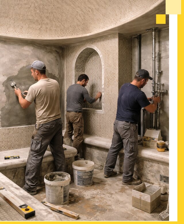 Профессиональный монтаж хамамов под ключ в Клинцах с гарантией