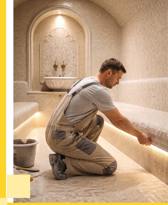 Отделка хамамов под ключ в Клинцах от 5718 р. | ЭриданКлы