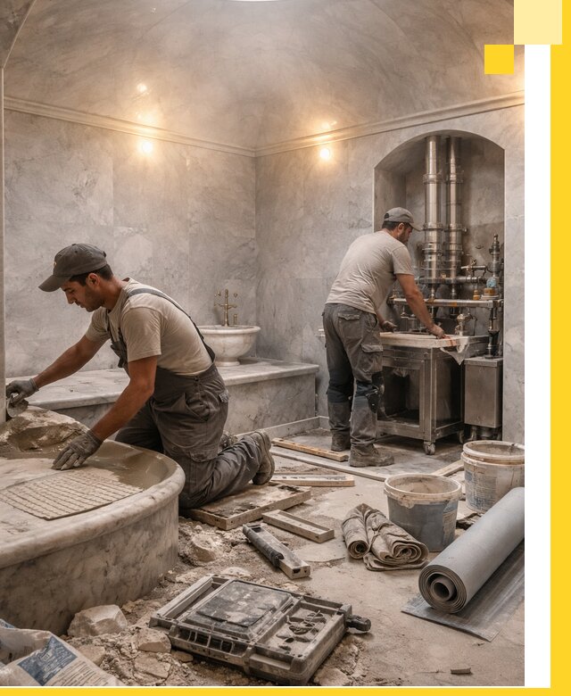 Строительство турецких бань хаммам под ключ в Клинцах